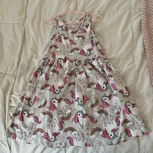 Grey Unicorn Dress 5T